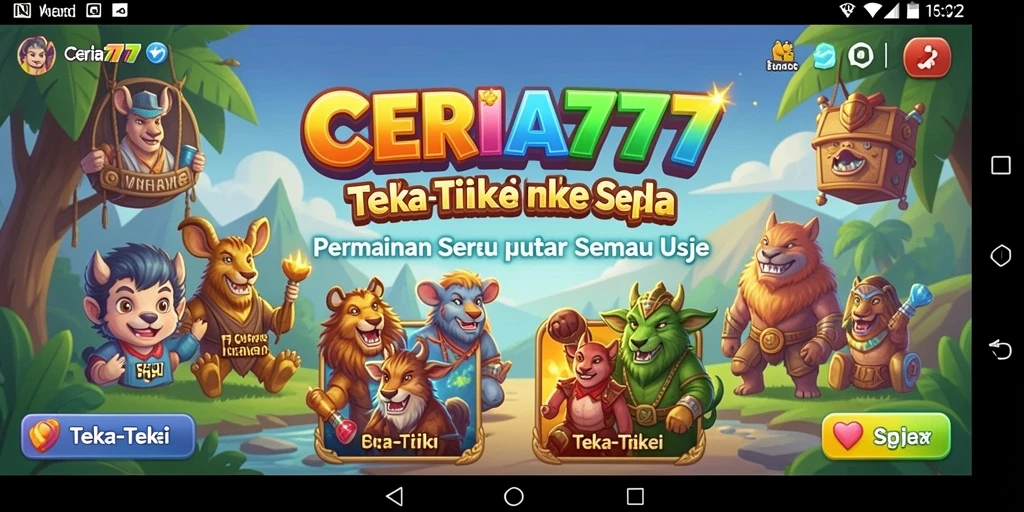 Antarmuka permainan Teka-Teki yang menarik di CERIA777.