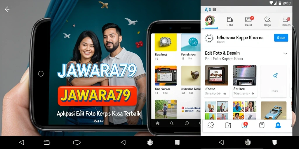 Tampilan antarmuka JAWARA79 yang menarik dan fungsional untuk Edit Foto Kertas Kaca.