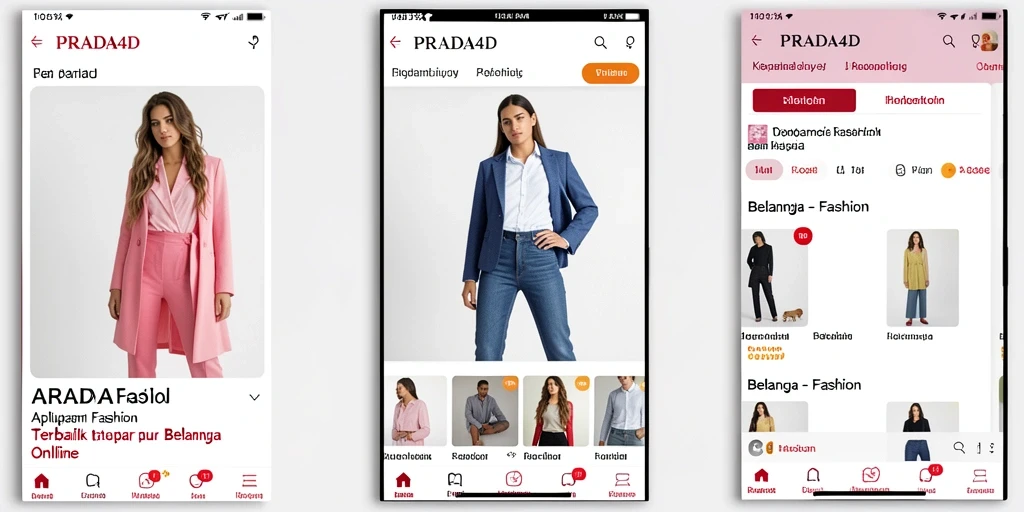 Tampilan antarmuka aplikasi PRADA4D yang modern dan menarik.